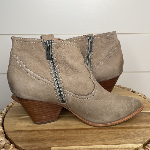 Frye Distressed Leather Booties - Picture 9 of 10